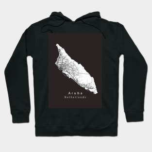 Aruba Netherlands Island Map Hoodie